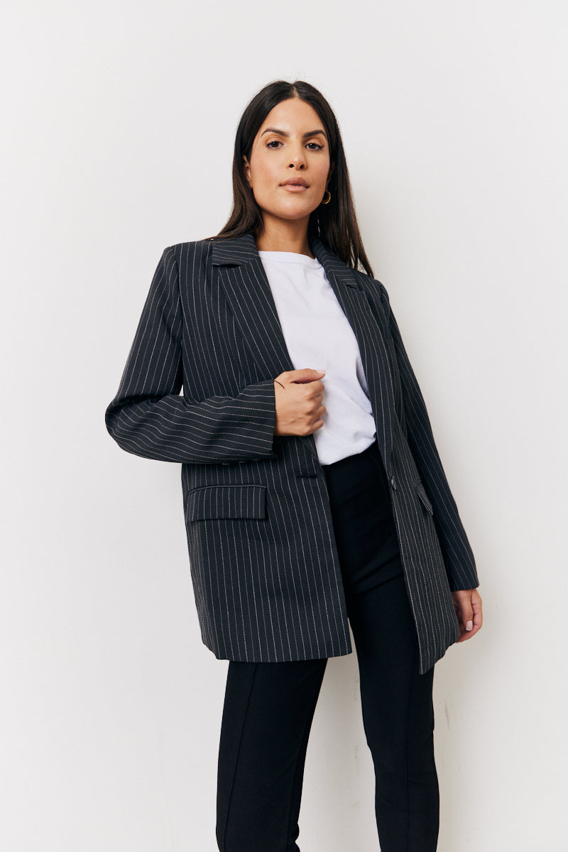 Tailored Pinstripe Co-Ord Blazer