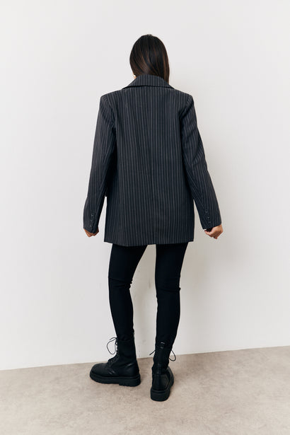 Pinstripe Tailored Blazer