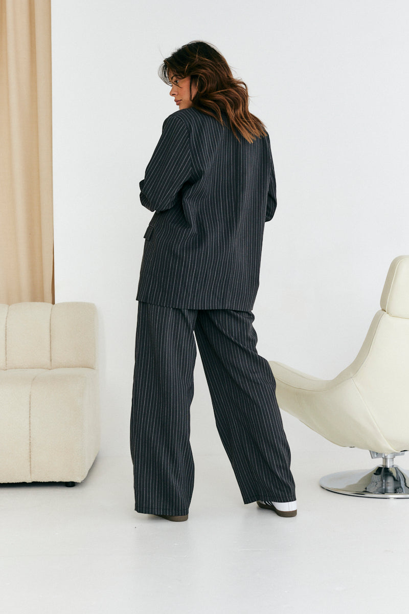 Tailored Pinstripe Blazer Co-Ord