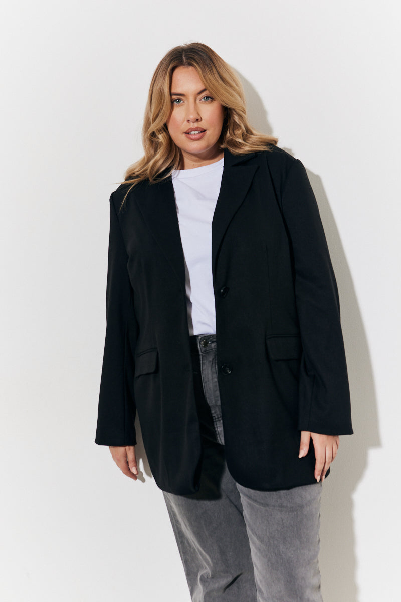 Relaxed Brushed Blazer