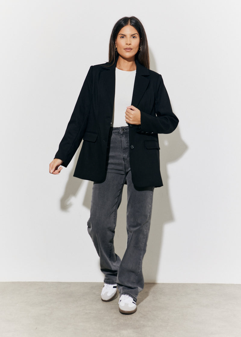Relaxed Brushed Blazer