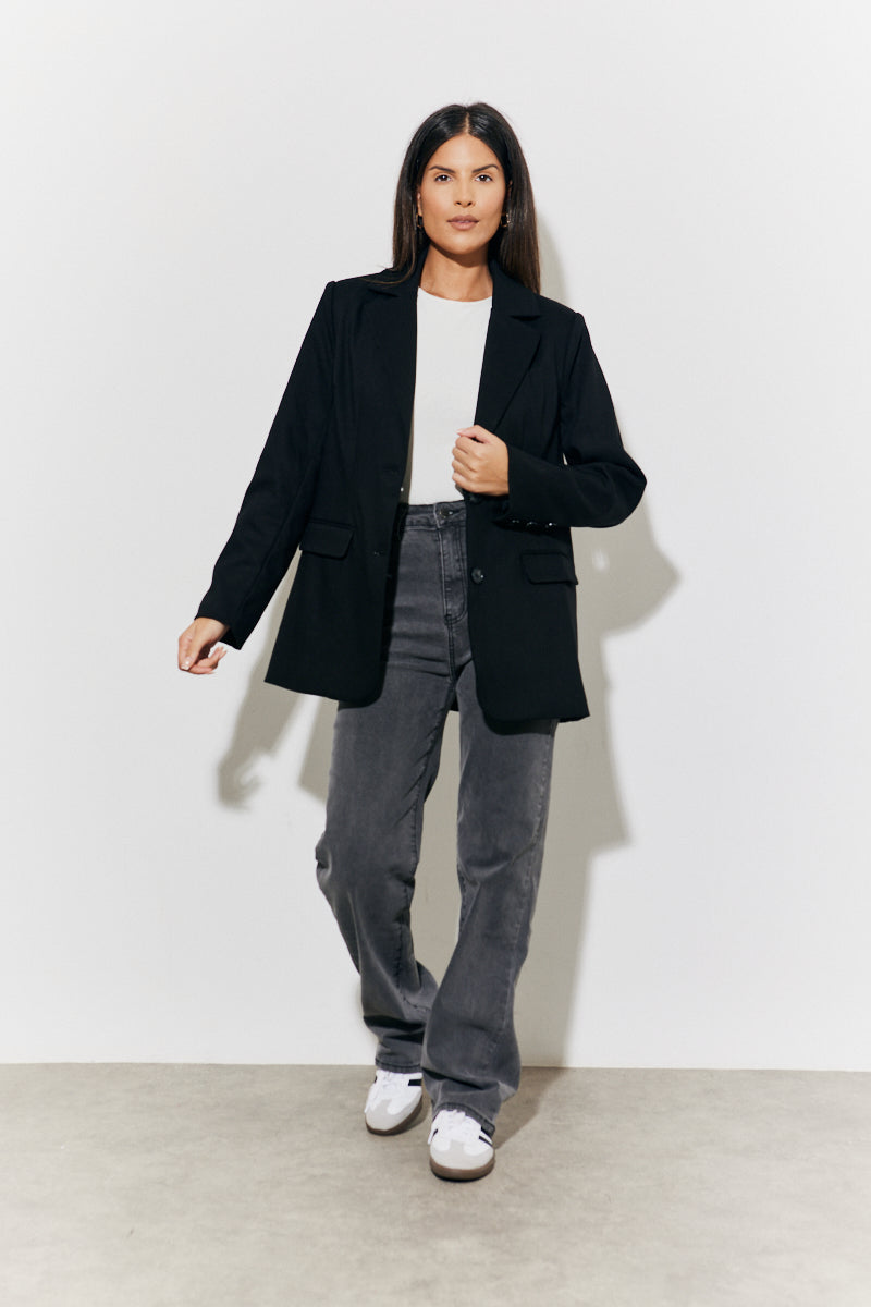 Relaxed Brushed Blazer