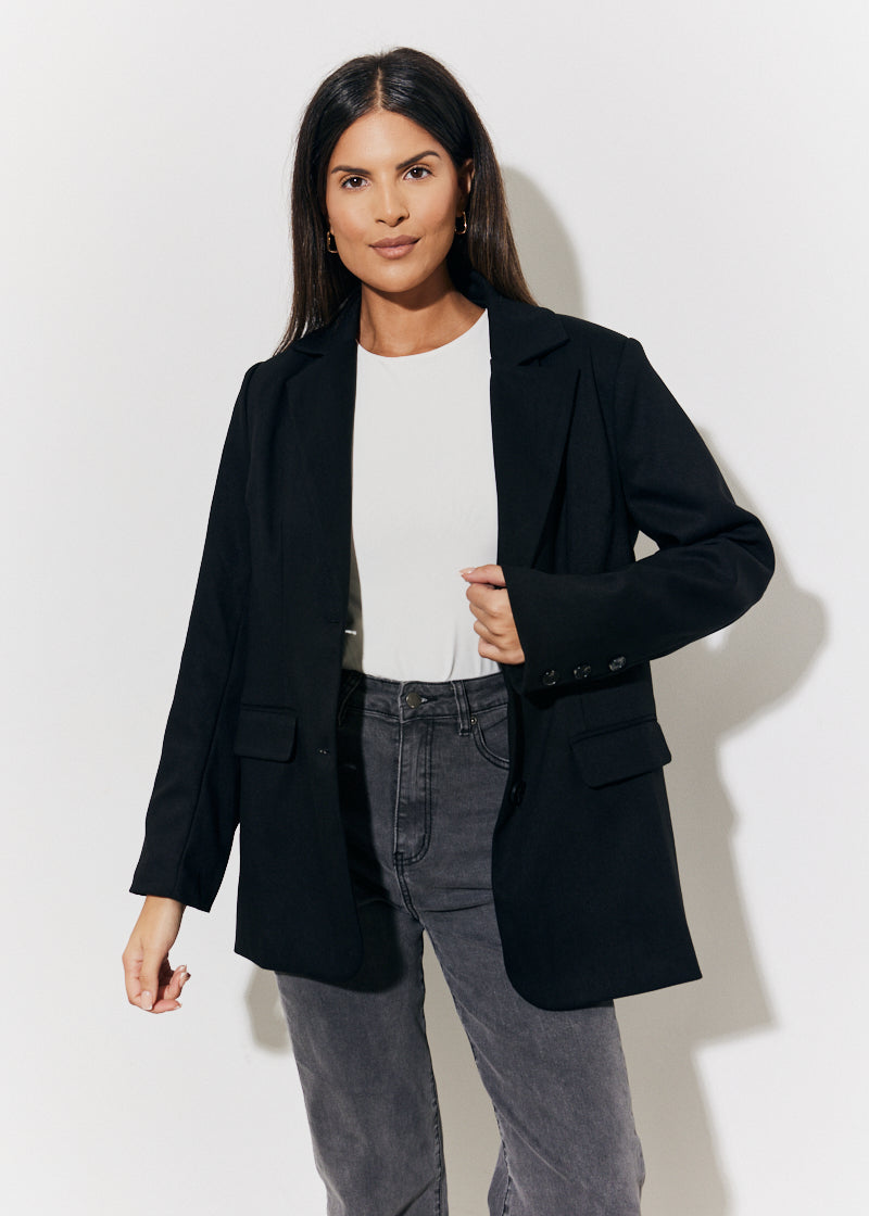 Relaxed Brushed Blazer