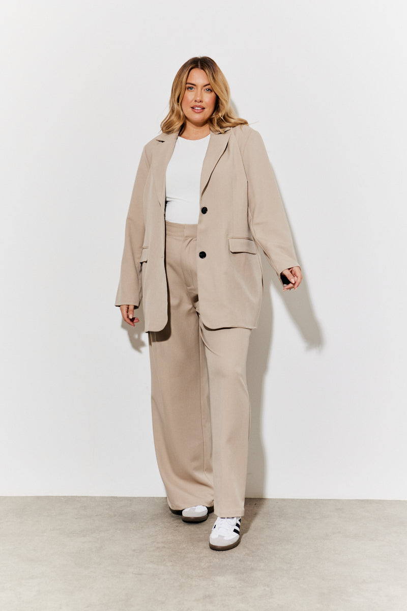 Relaxed Brushed Blazer