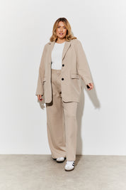 Relaxed Brushed Blazer