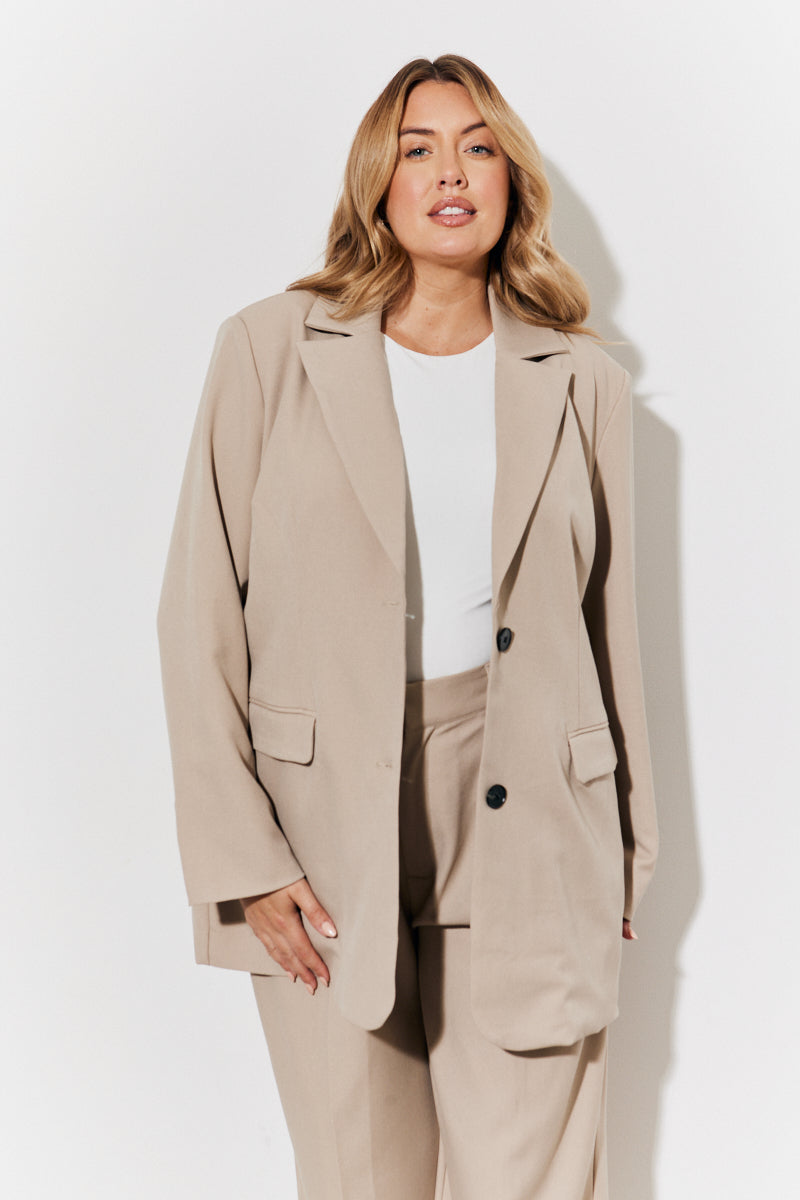 Relaxed Brushed Blazer