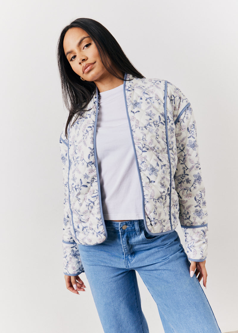 Reversible Printed Quilted Jacket