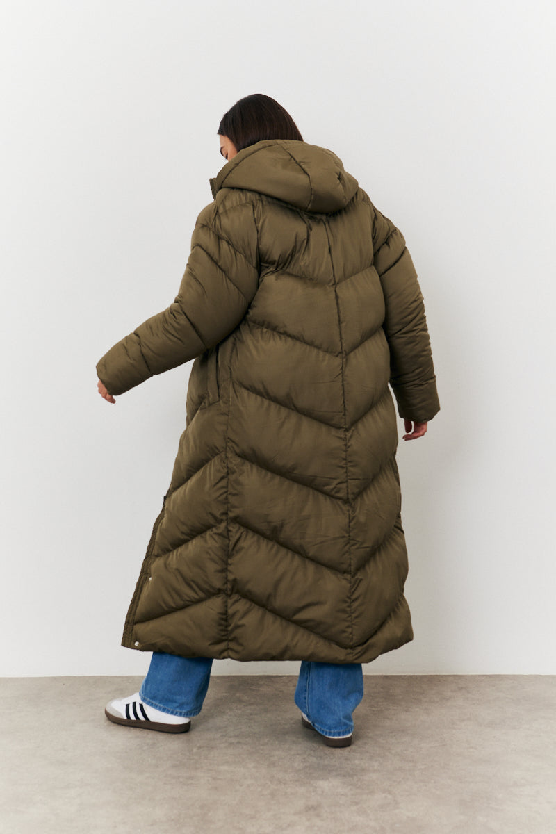 Longline Puffer Jacket