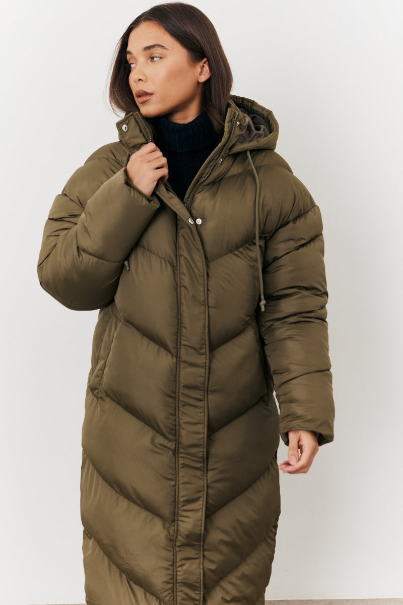 Longline Puffer Jacket