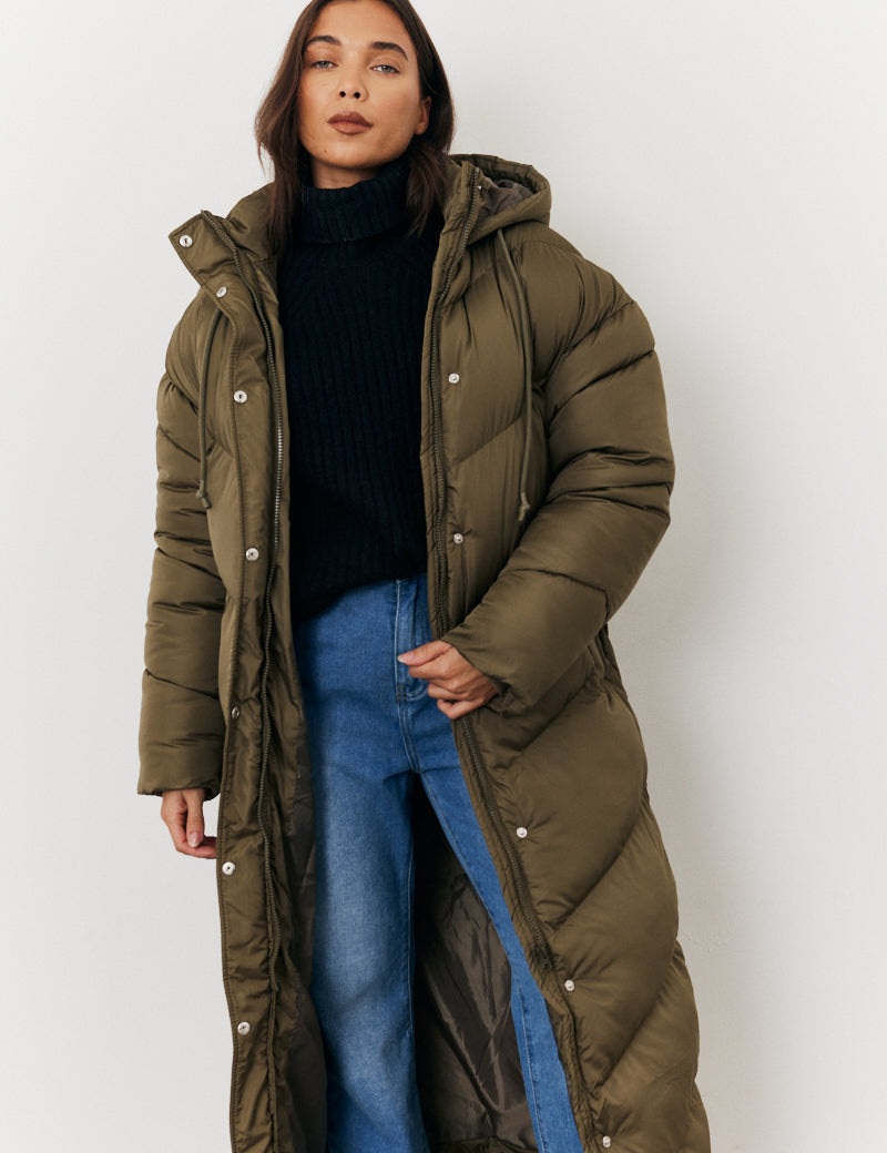 Longline Puffer Jacket