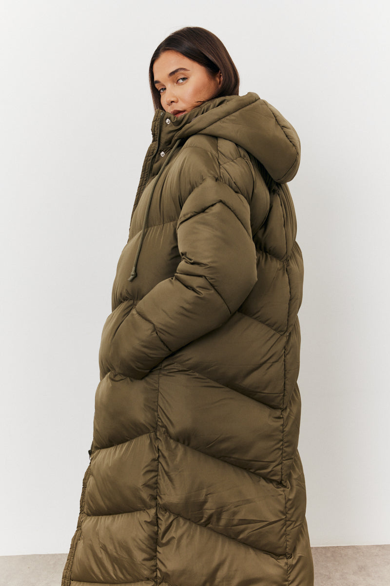 Longline Puffer Jacket