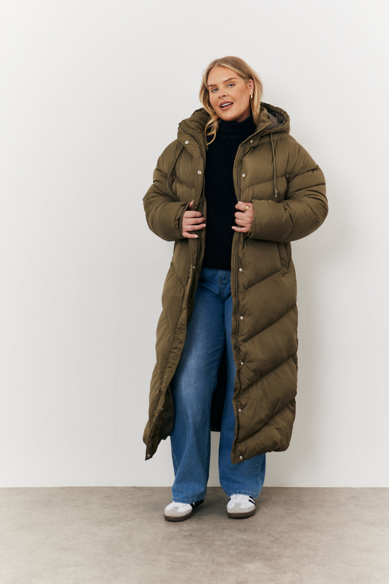Longline Puffer Jacket