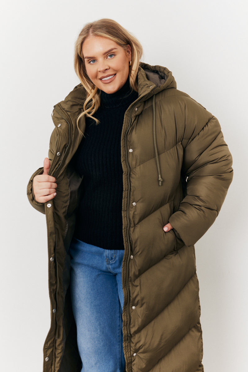 Longline Puffer Jacket