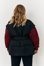 Tie Waist Puffer Gilet