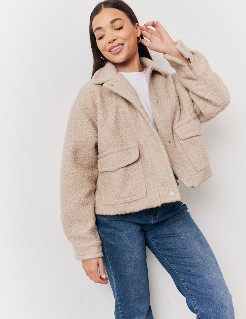 Boucle Pocket Detail Jacket