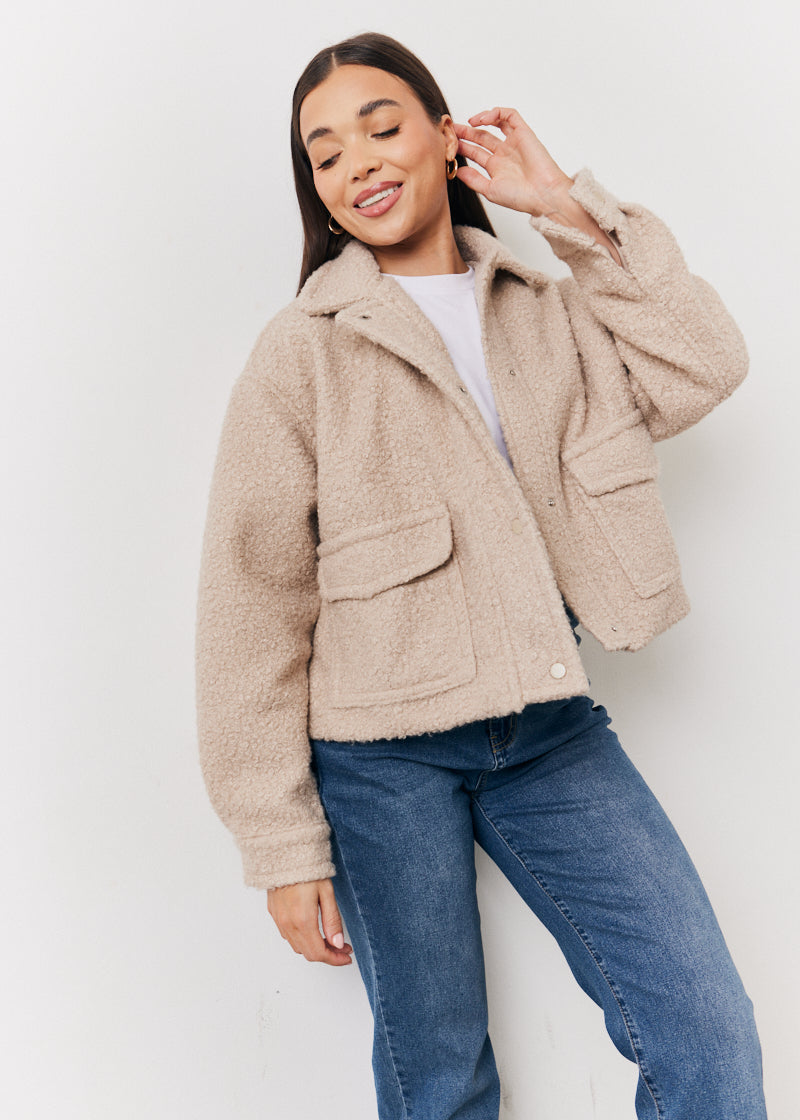 Boucle Pocket Detail Jacket
