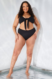 Sculpt and Control Crinkle High Waisted High Leg Bikini Brief