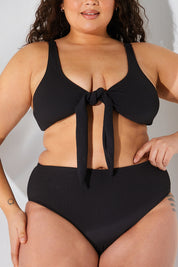 Sculpt and Control Crinkle High Waisted High Leg Bikini Brief
