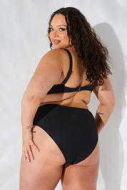 Sculpt and Control Crinkle High Waisted High Leg Bikini Brief