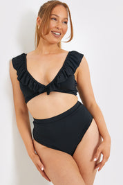 Control High Waist High Leg Bikini Bottom