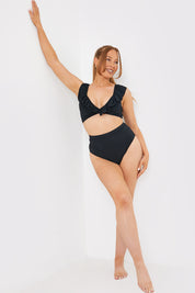 Control High Waist High Leg Bikini Bottom