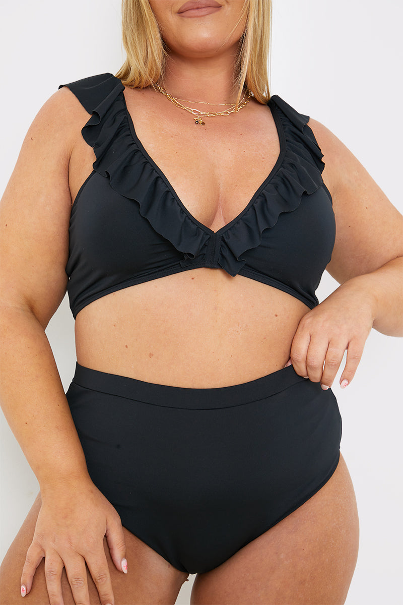 Control High Waist High Leg Bikini Bottom