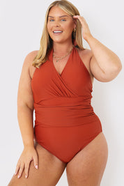 Control Twist Front Swimsuit