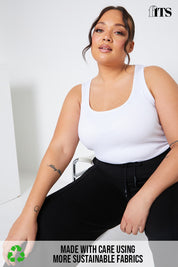 Ribbed Scoop Neck Bodysuit