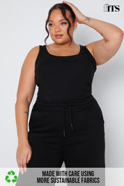 Ribbed Scoop Neck Bodysuit