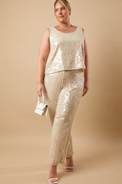 Sequin Strappy Top