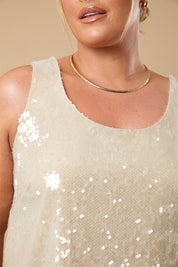 Sequin Strappy Top