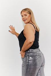 Cowl Neck Hotfix Camisole Top