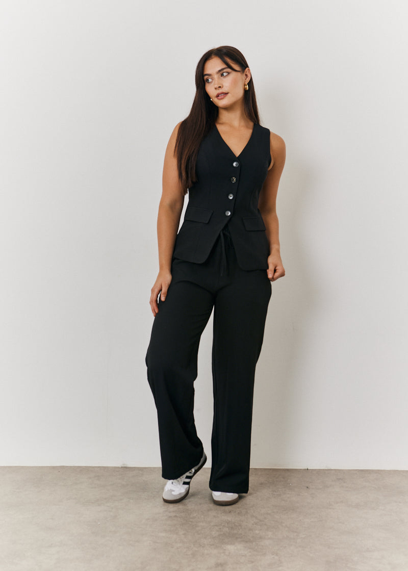 Longline Button Through Waistcoat