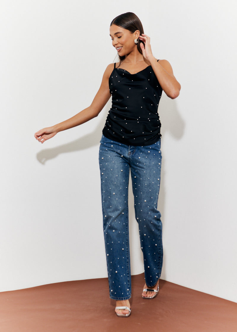 Pearl Trim Cami