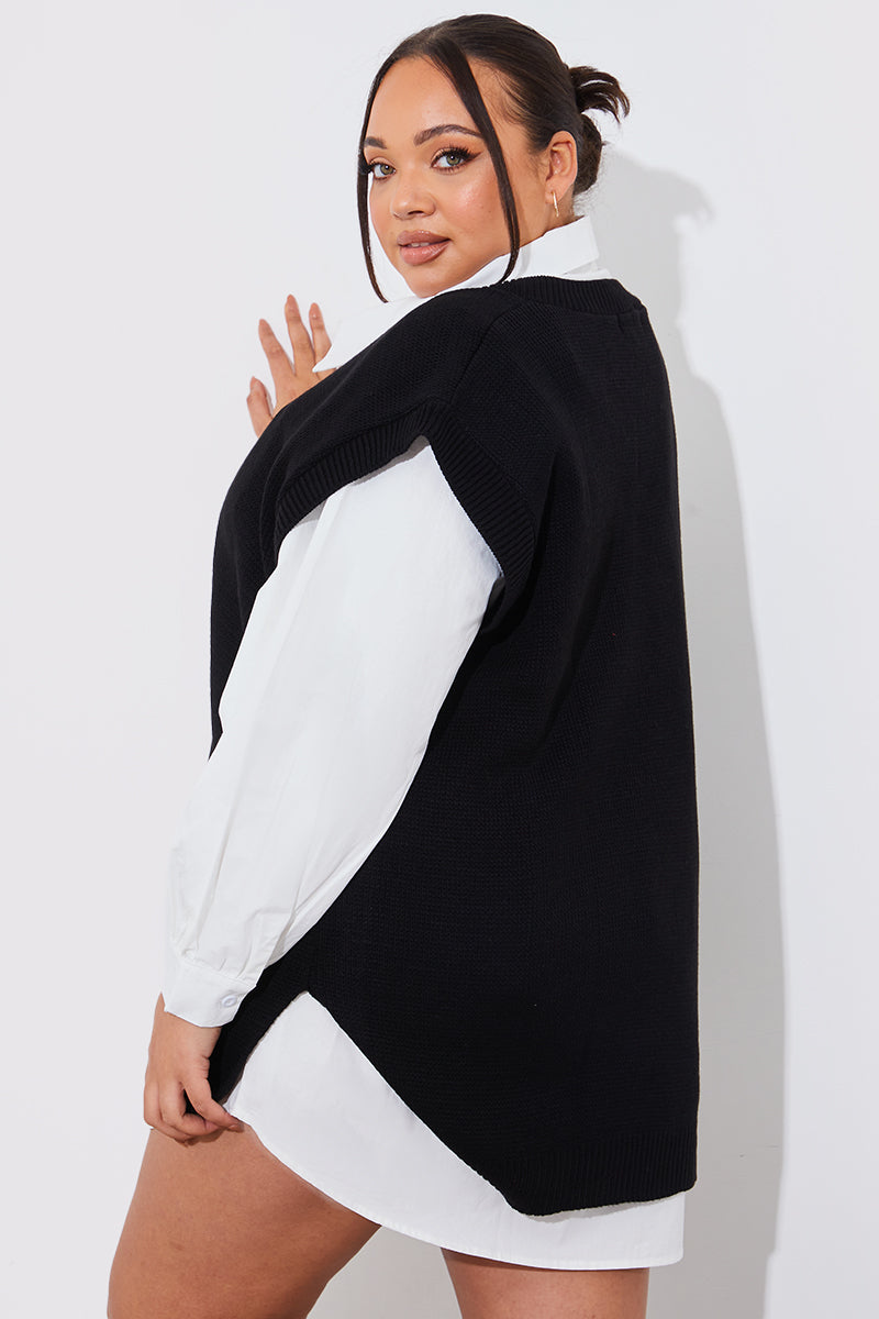 Oversized Knitted Vest