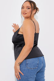 Satin Plunge Cami Top