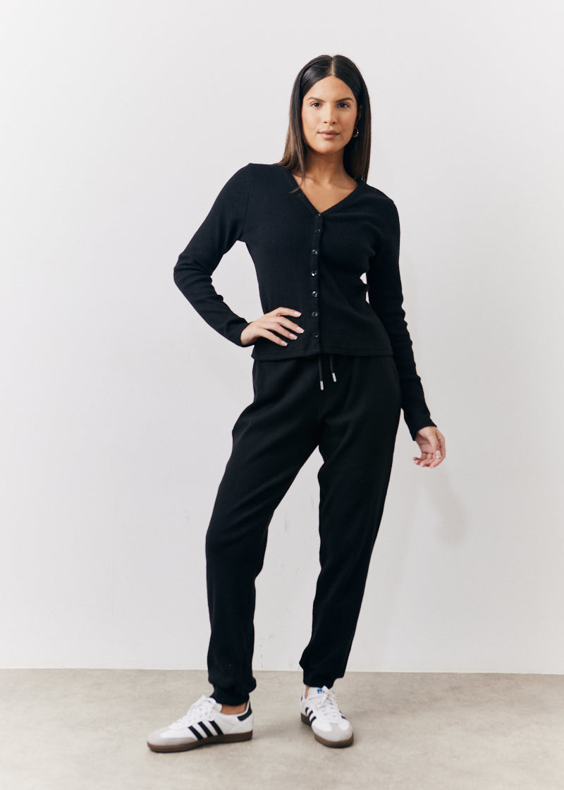 Brushed Rib Co Ord Cardigan
