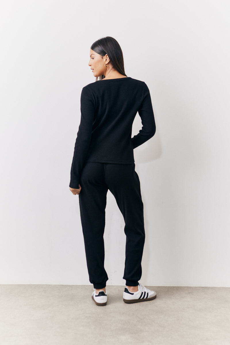 Brushed Rib Co Ord Cardigan