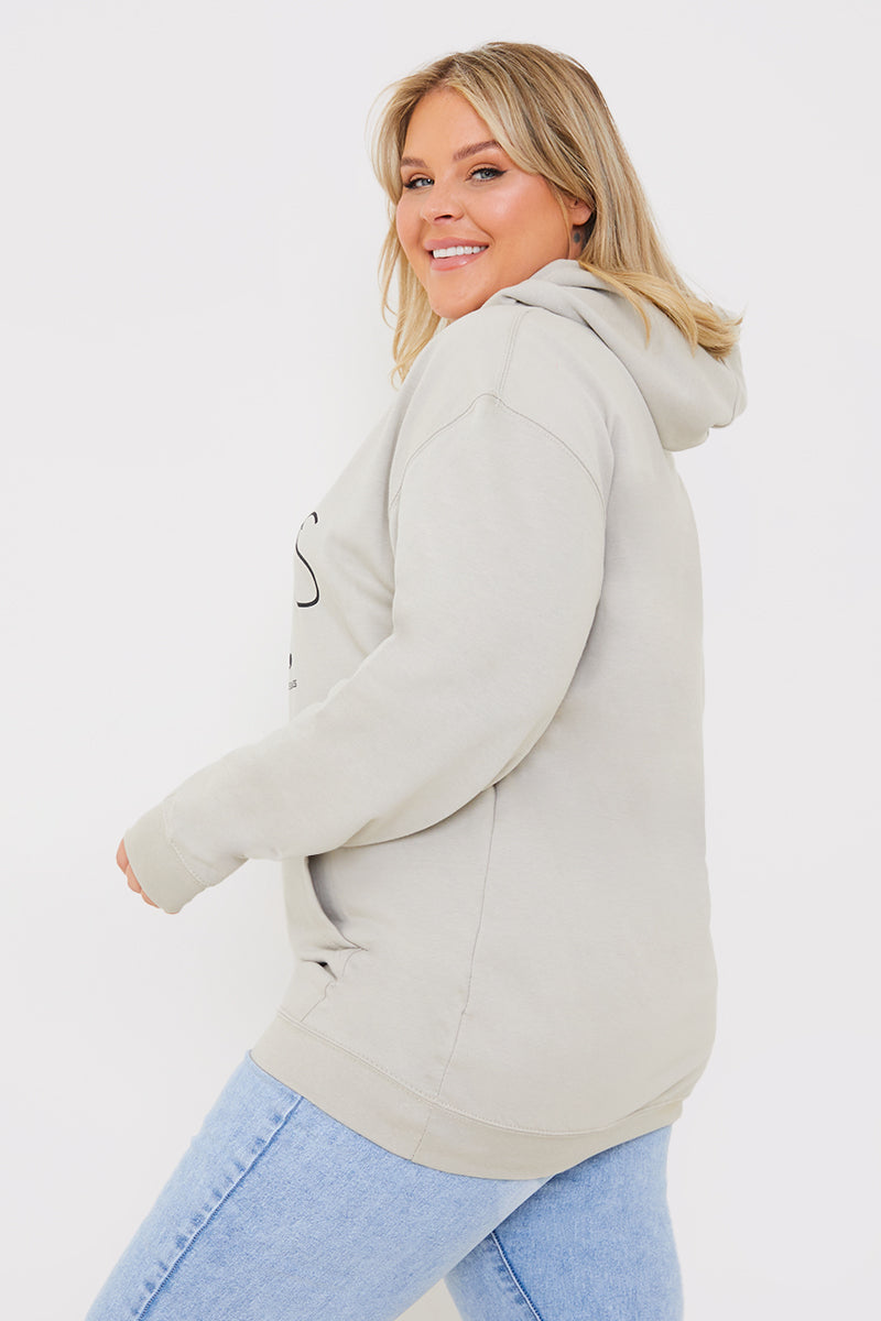 Fearless Woman Slogan Hoodie