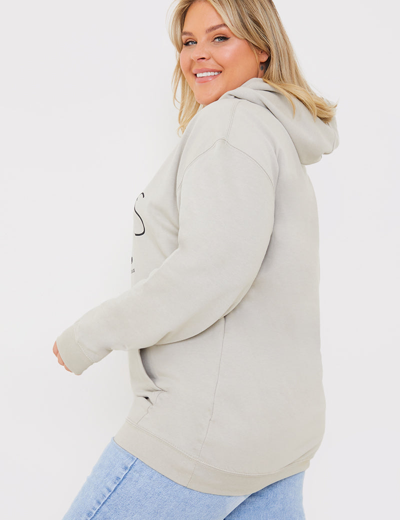 Fearless Woman Slogan Hoodie
