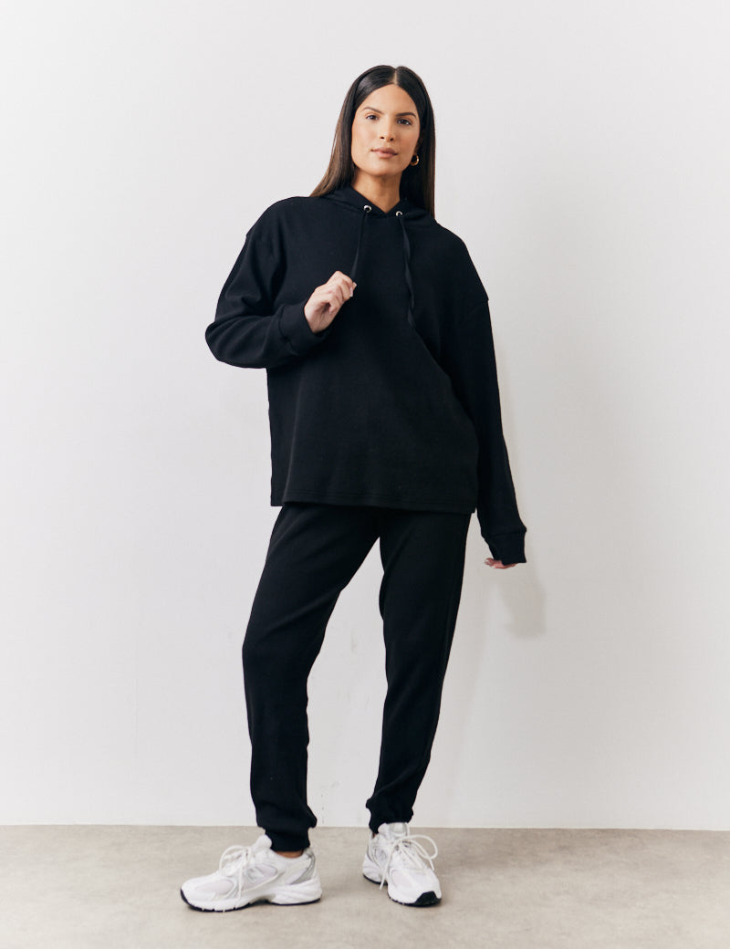 Brushed Rib Co Ord Hoodie