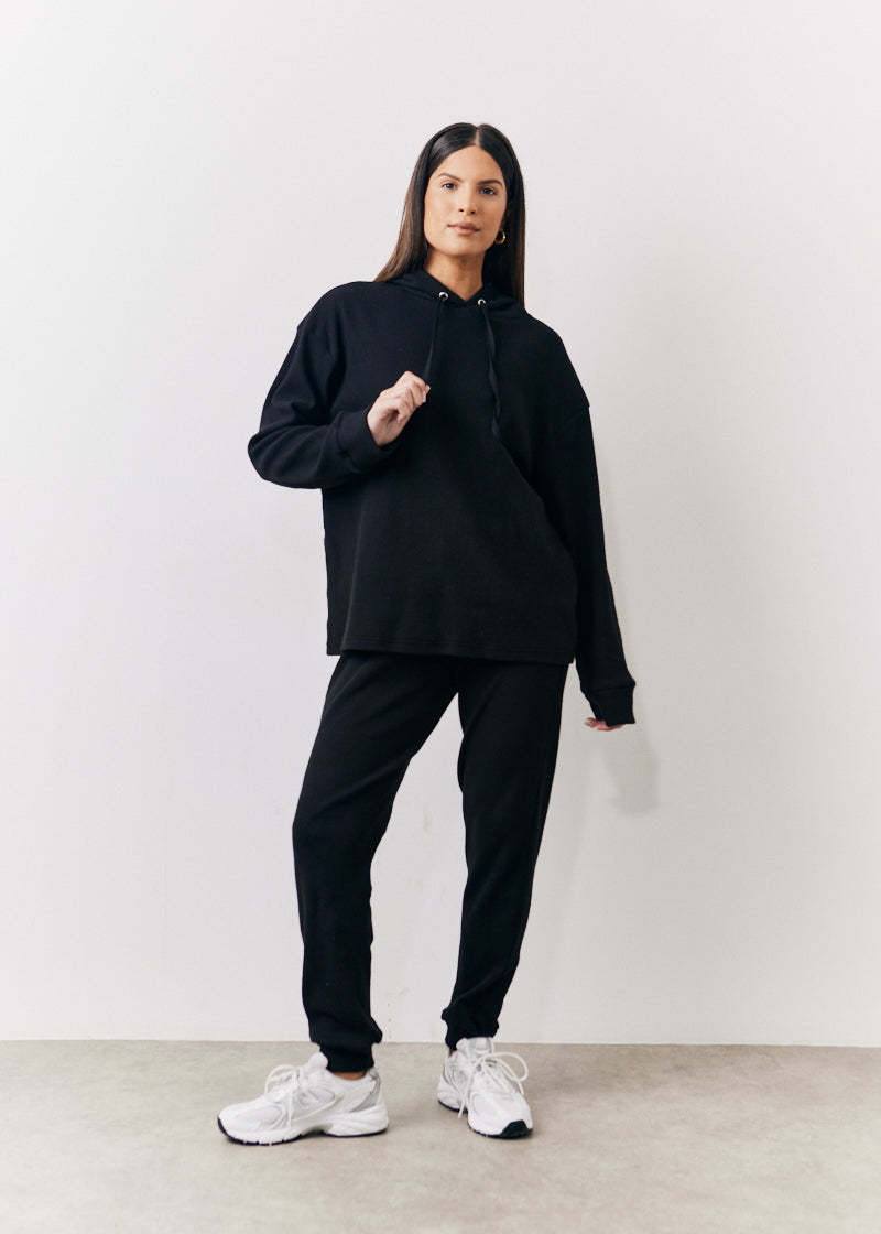 Brushed Rib Co Ord Hoodie