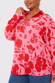 Satin Floral Shirt
