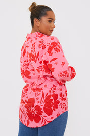 Satin Floral Shirt