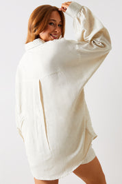 Linen Look Oversized Shirt