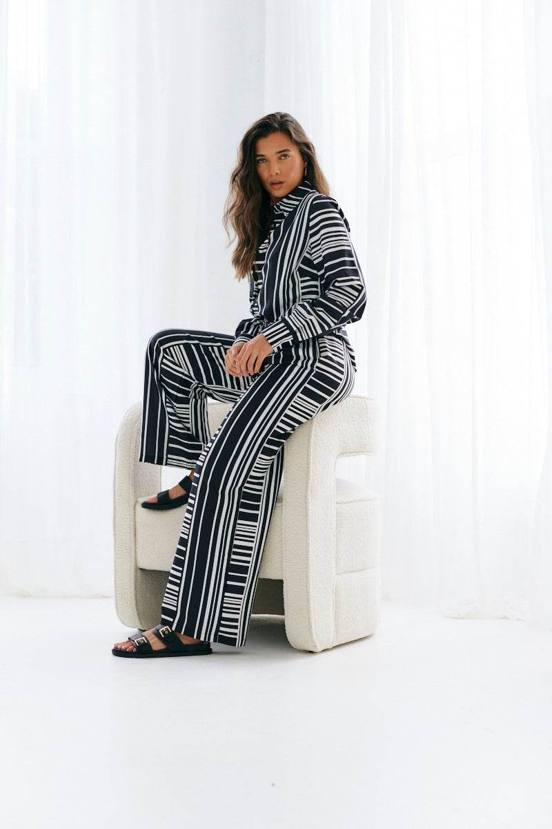 Abstract Stripe Shirt