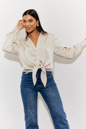 Tie Front Blouse