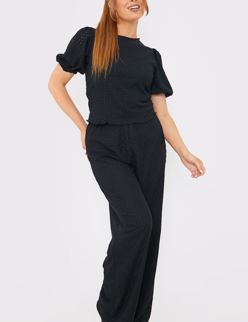 Stretch Broderie Top