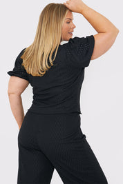 Stretch Broderie Top