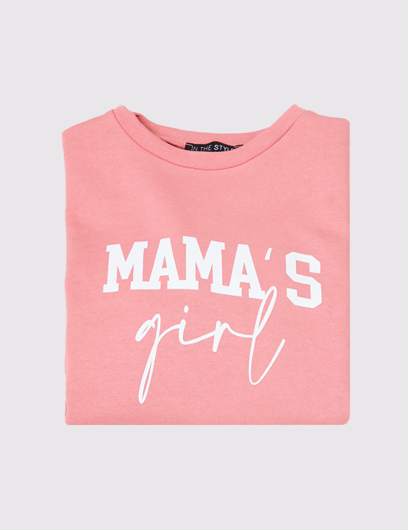 Kids Mama‚Äôs Girl Slogan Sweater